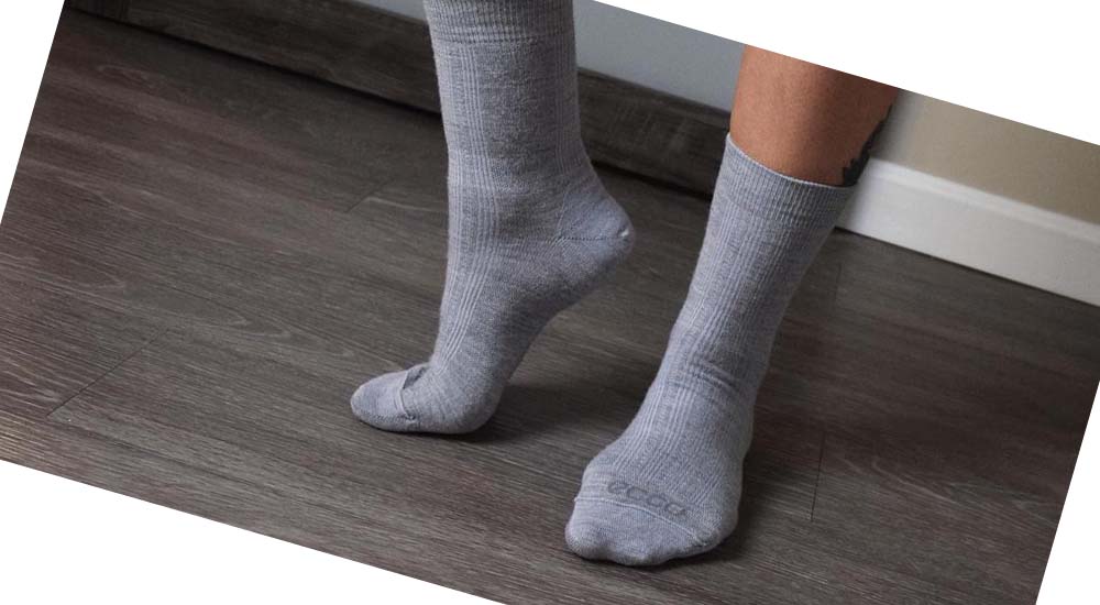 Women's Ecco Casual Short-Crew Socks Grey | Canada 416DFM